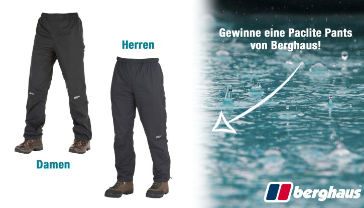 Gewinne eine Paclite Pant von Berghaus Gewinne eine Paclite Pant von Berghaus